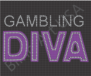 Gambling Diva Rhinestone Design Pattern File Download